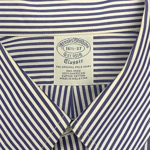 Brooks Brothers Stretch Supima® Cotton Non-Iron Striped Dress Shirt